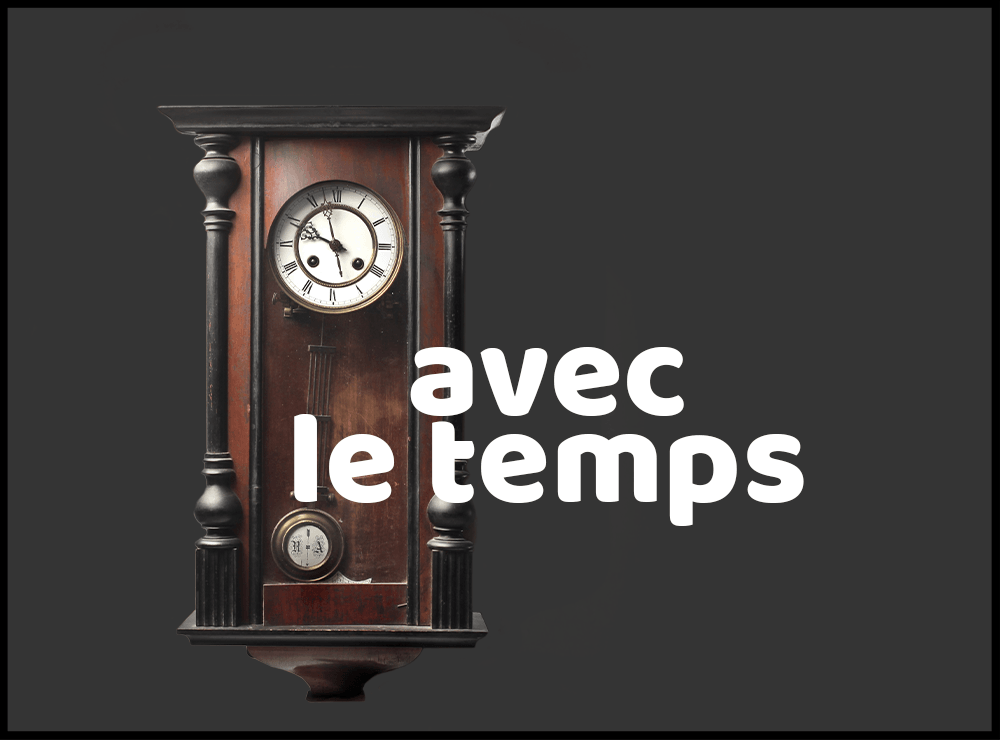 Badge de l'émission Avec le temps... - Canal Alpha