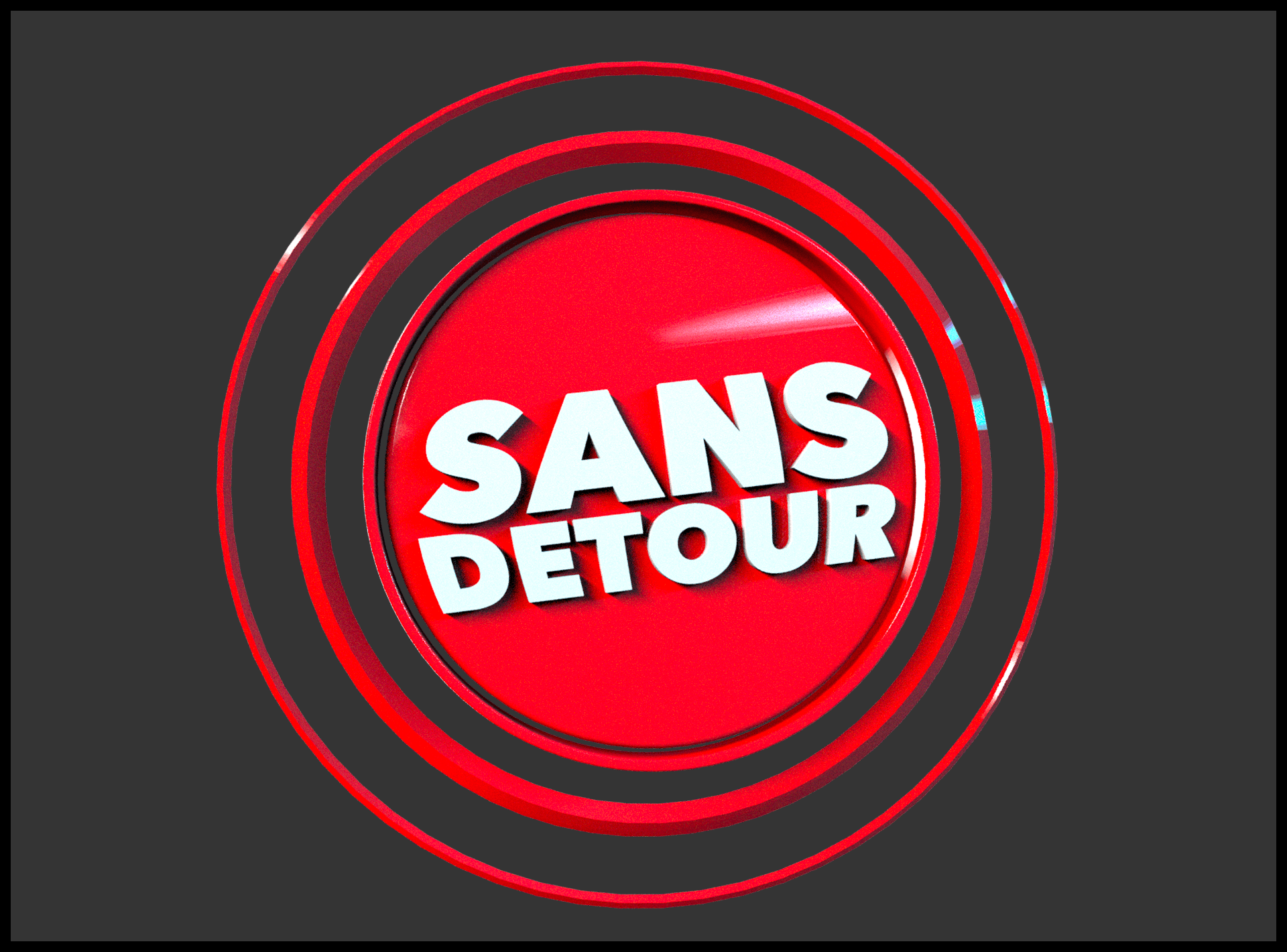 Badge de l'émission Sans détour - Canal Alpha